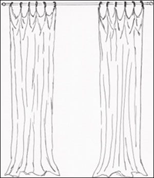 Draped Heading Panels